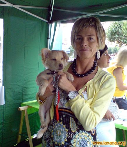 Lia en el stand